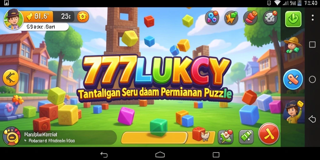 Screenshot gameplay 777LUKCY menunjukkan tantangan puzzle yang menegangkan.