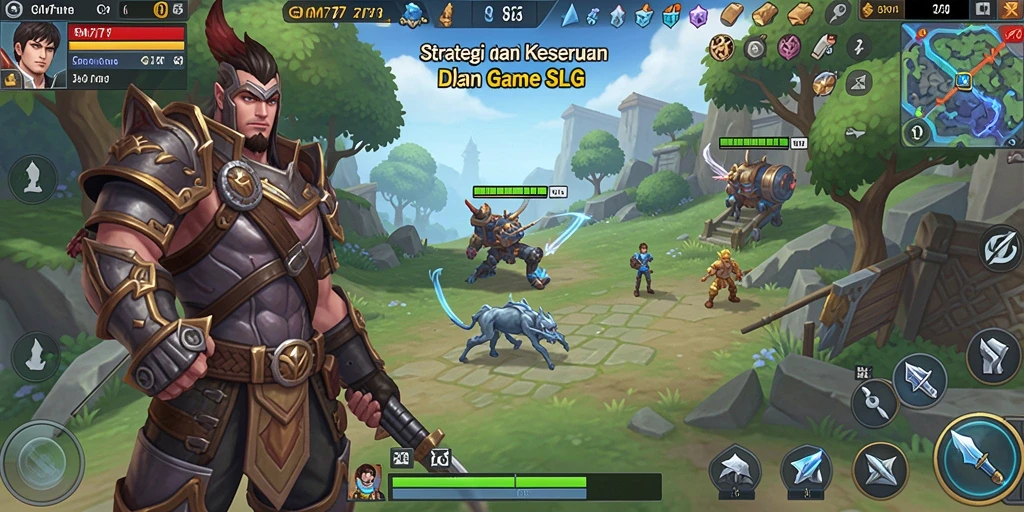 Tangkapan layar dari gameplay seru GM777 dalam genre SLG.