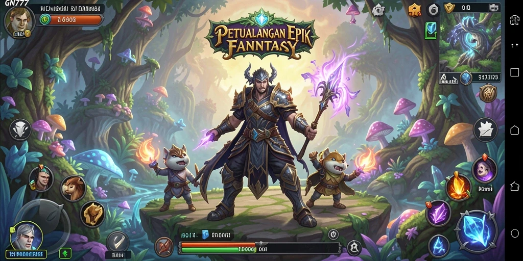 Tampilan gameplay RPG yang menarik dalam GN777.