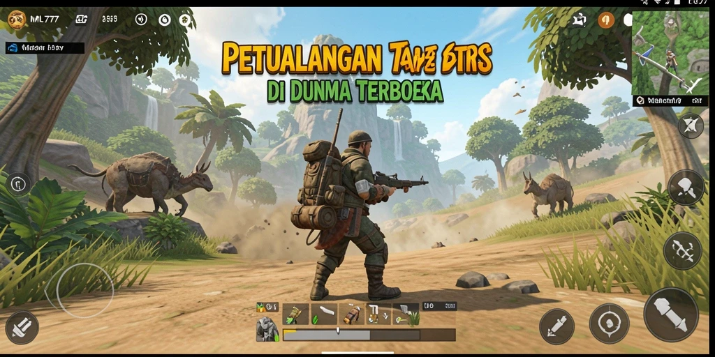 Tampilan gameplay MPL777 yang dinamis di dunia terbuka.