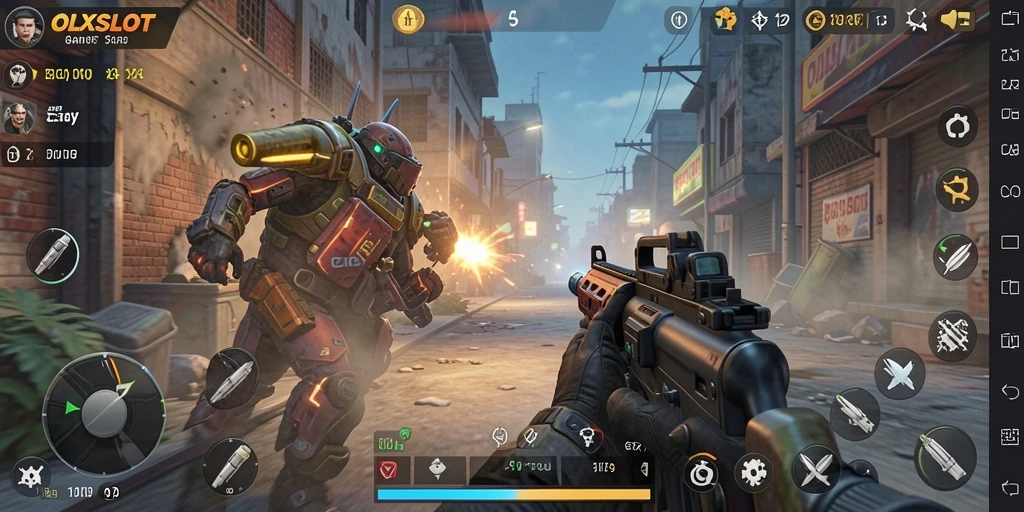 Tampilan gameplay seru OLXSLOT dengan aksi yang mendebarkan.