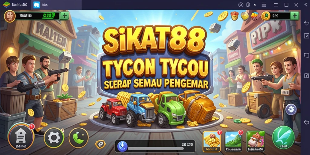 Tampilan gameplay SIKAT88 yang menarik dan penuh strategi tycoon.