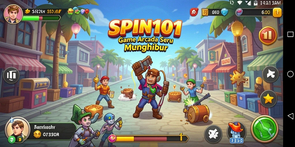 Tampilan gameplay SPIN101 yang seru dan menantang.