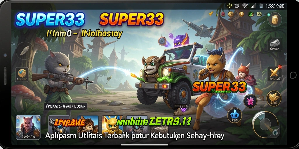 Tampilan antarmuka SUPER33 yang sederhana dan fungsional.