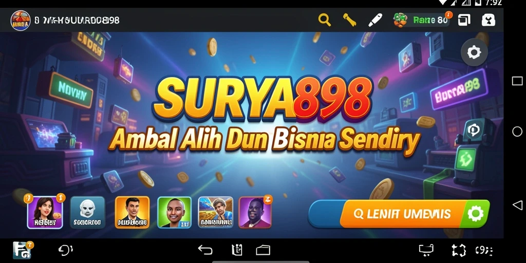 Tampilan gameplay Tycoon SURYA898 yang menarik dan dinamis.