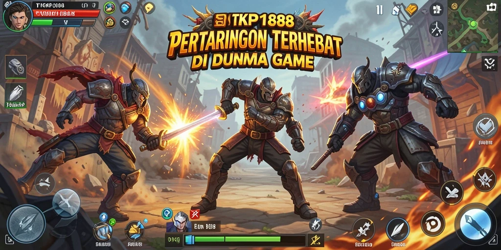 Screenshot TKP188 menampilkan pertarungan epik antara dua karakter handal.